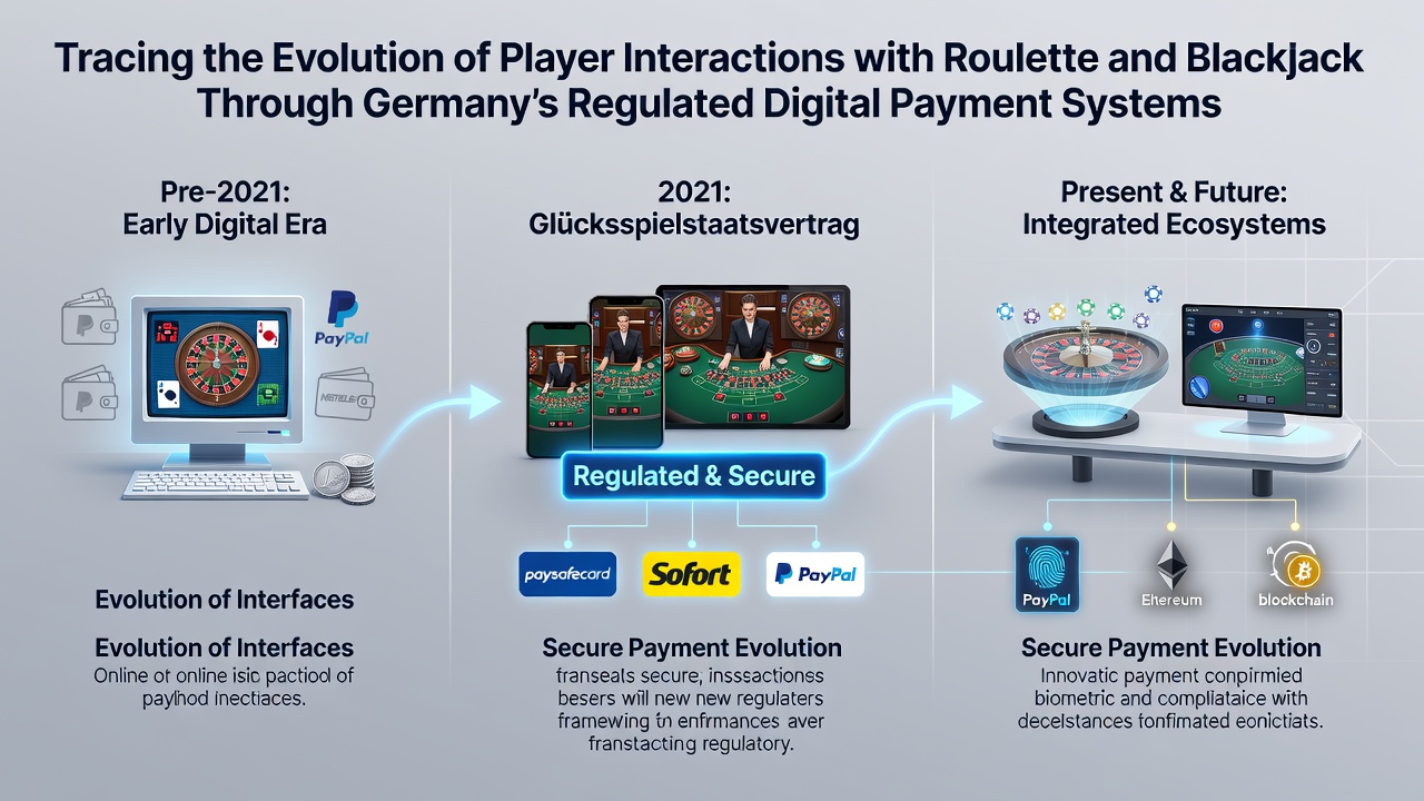 Historische Darstellung der Entwicklung von Zahlungssystemen für Roulette und Blackjack in deutschen Online-Casinos
